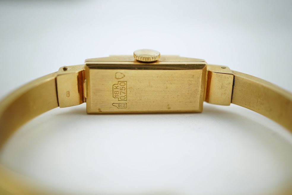Dulux, a lady's gold Art Moderne cocktail watch, 1930s